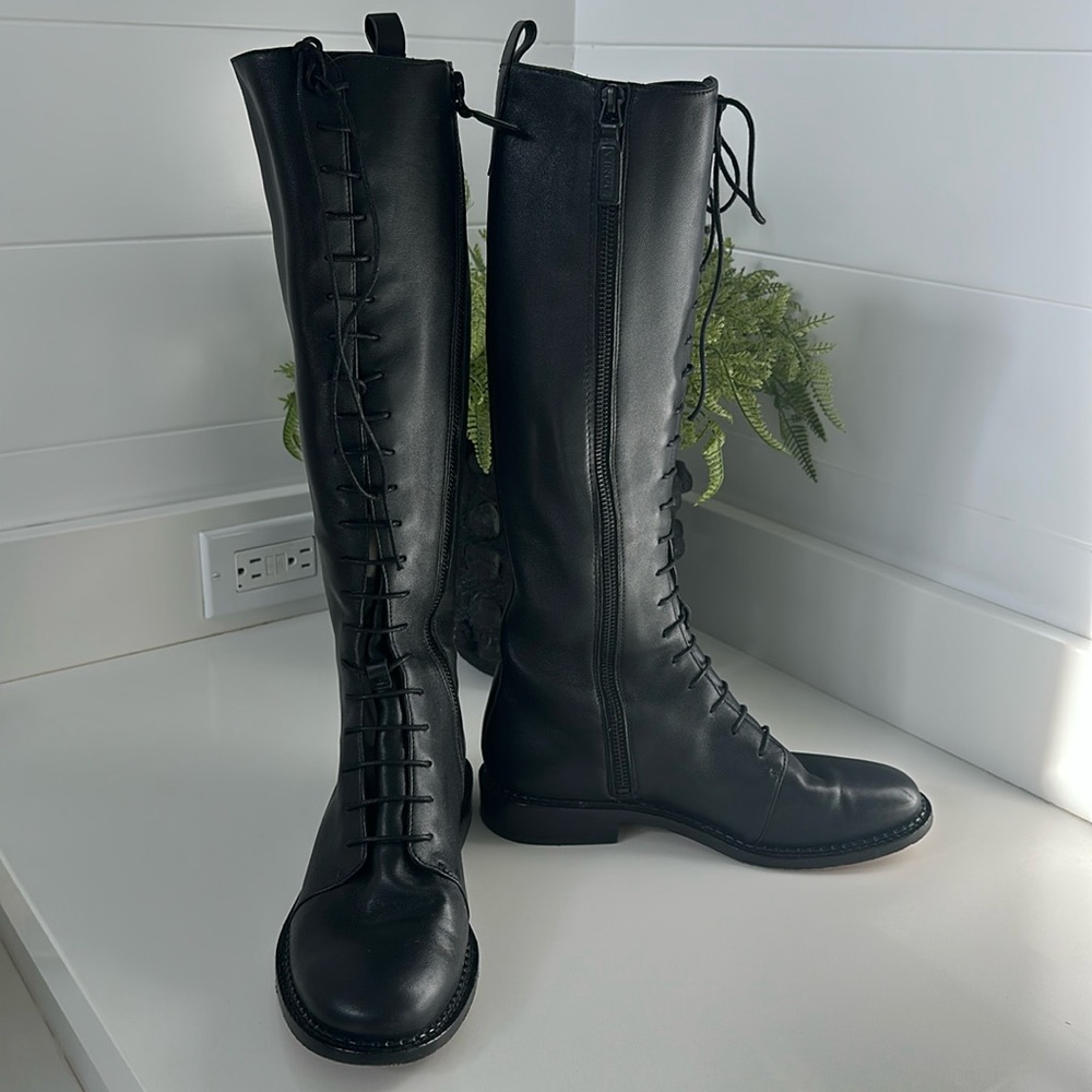 Vince lace up boots.